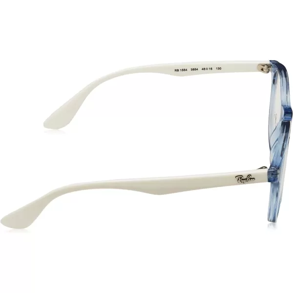 RayBan Kids Ry1554 Round Prescription Eyeglass FramesTransparent BlueDemo Lens