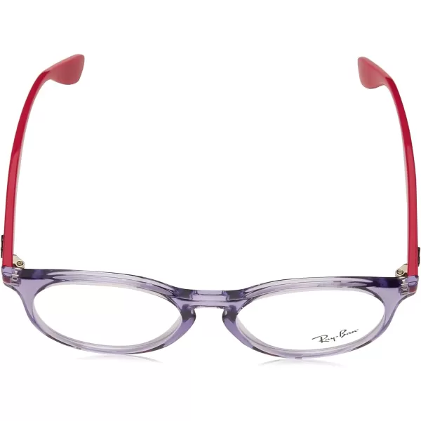 RayBan Kids Ry1554 Round Prescription Eyeglass FramesTransparent VioletDemo Lens