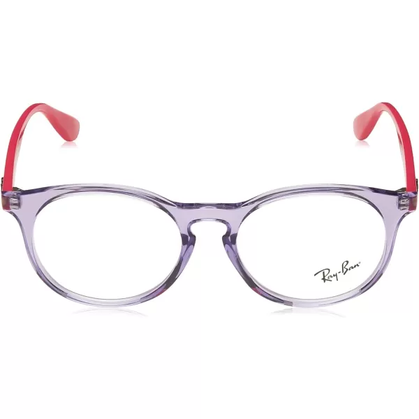 RayBan Kids Ry1554 Round Prescription Eyeglass FramesTransparent VioletDemo Lens
