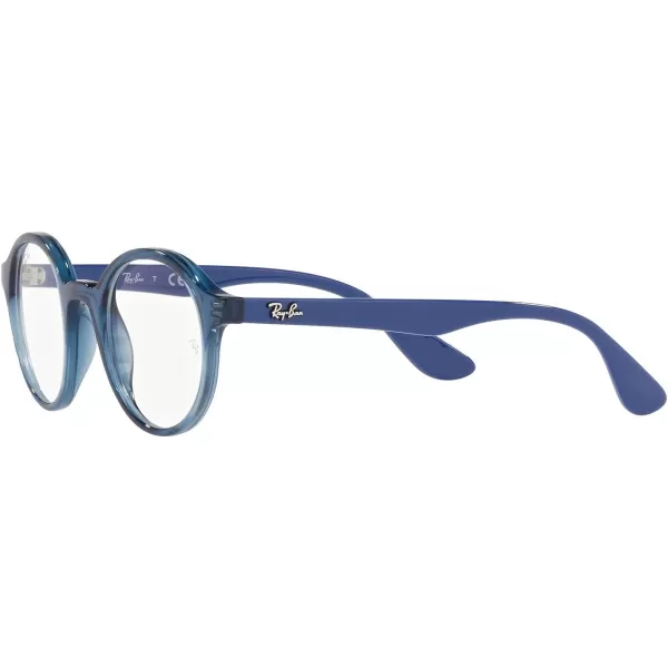 RayBan Kids Ry1561 Round Prescription Eyeglass FramesTransparent BlueDemo Lens