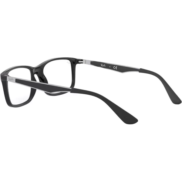 RayBan Kids Ry1570 Square Prescription Eyeglass FramesBlackDemo Lens