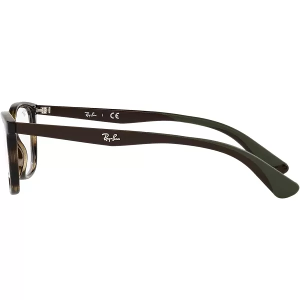 RayBan Kids Ry1586 Square Prescription Eyeglass FramesHavanaDemo Lens