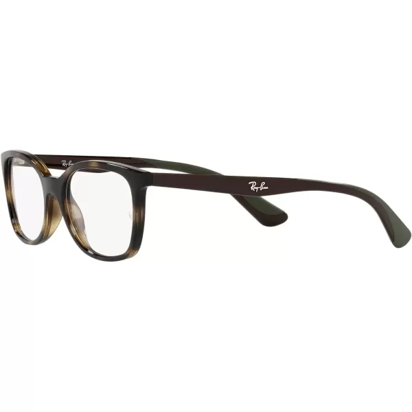 RayBan Kids Ry1586 Square Prescription Eyeglass FramesHavanaDemo Lens