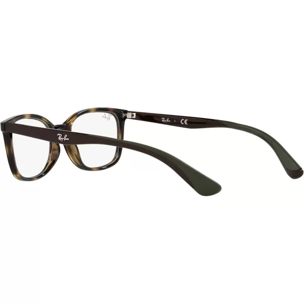 RayBan Kids Ry1586 Square Prescription Eyeglass FramesHavanaDemo Lens