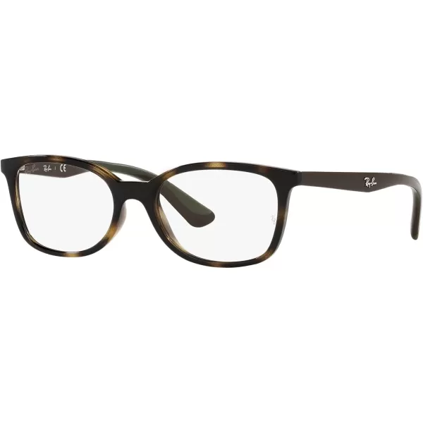 RayBan Kids Ry1586 Square Prescription Eyeglass FramesHavanaDemo Lens