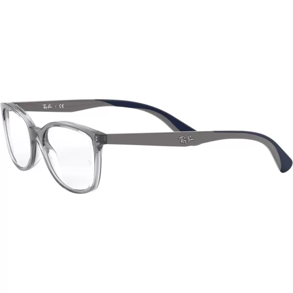 RayBan Kids Ry1586 Square Prescription Eyeglass FramesTransparent GreyDemo Lens