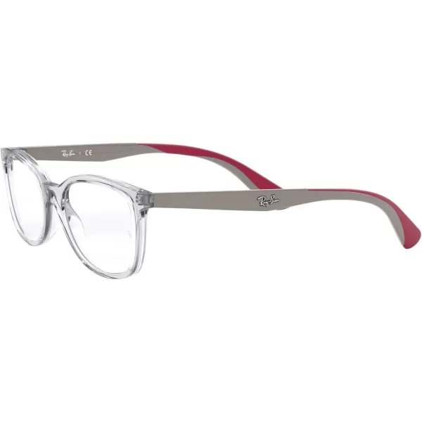 RayBan Kids Ry1586 Square Prescription Eyeglass FramesTransparentDemo Lens