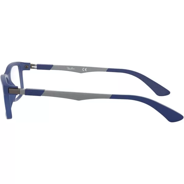 RayBan Kids Ry1588 Rectangular Prescription Eyeglass FramesMatte BlueDemo Lens