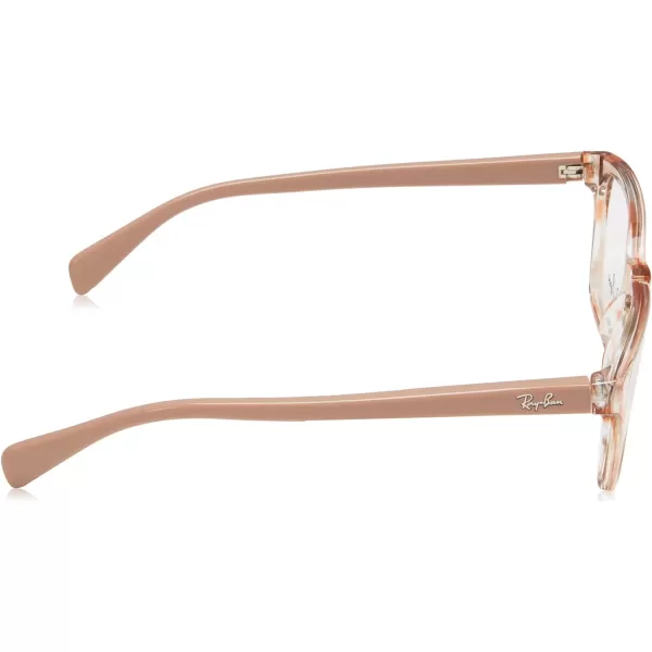 RayBan Kids Ry1591 Square Prescription Eyeglass FramesBrown Striped MulticolorDemo Lens