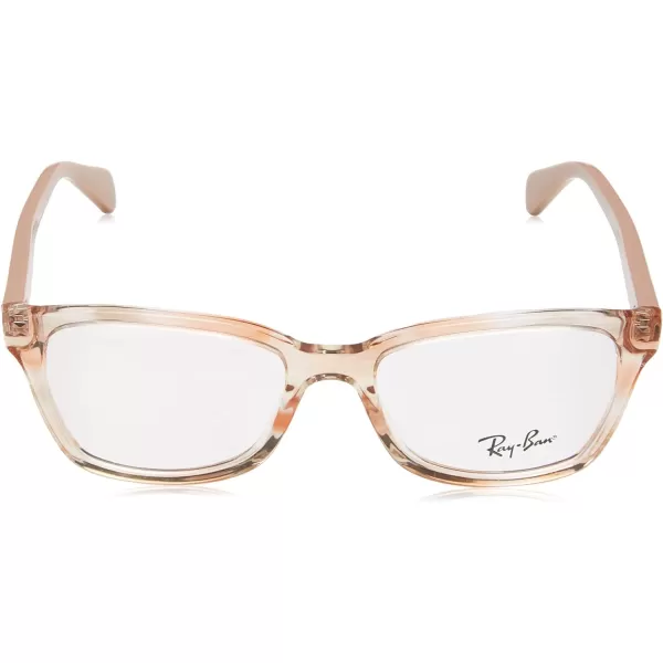 RayBan Kids Ry1591 Square Prescription Eyeglass FramesBrown Striped MulticolorDemo Lens