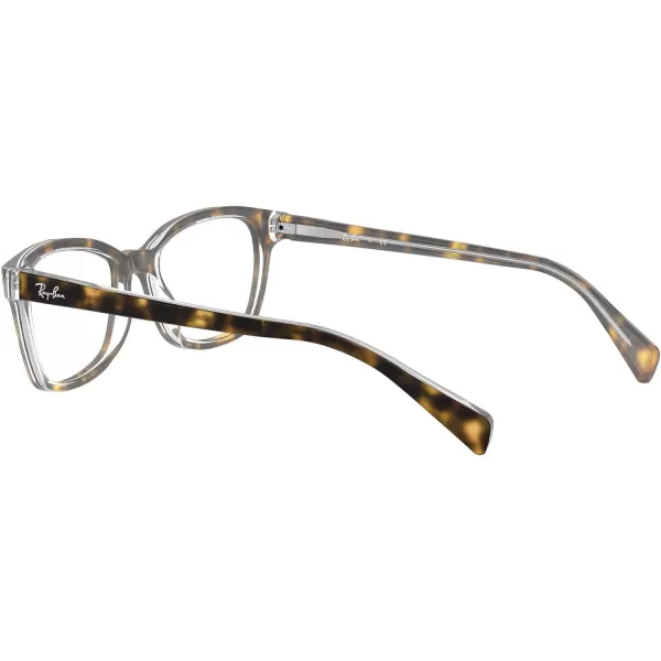 RayBan Kids Ry1591 Square Prescription Eyeglass FramesHavana on TransparentDemo Lens