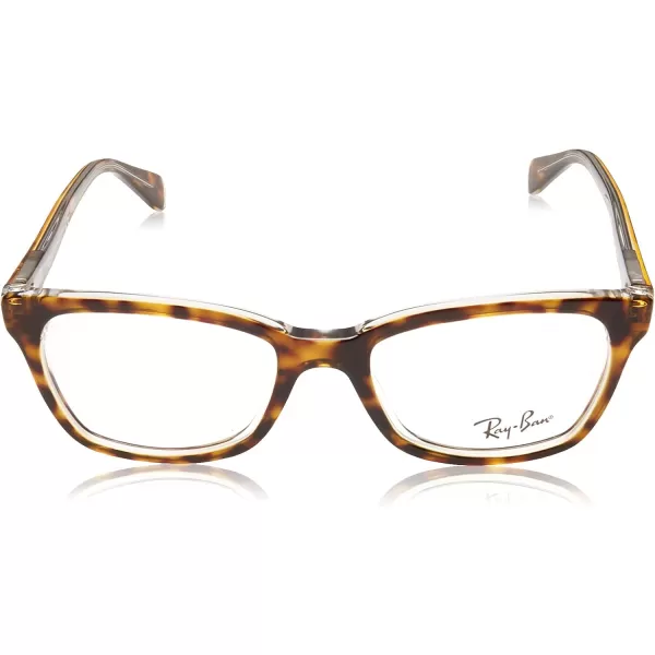 RayBan Kids Ry1591 Square Prescription Eyeglass FramesHavana on TransparentDemo Lens