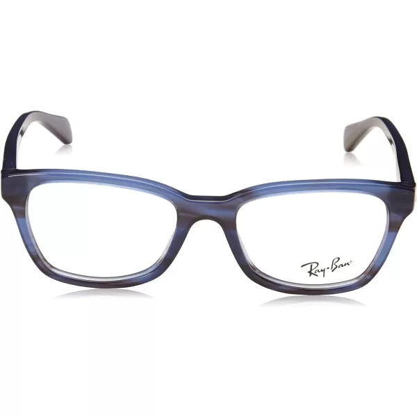 RayBan Kids Ry1591 Square Prescription Eyeglass FramesStriped BlueDemo Lens