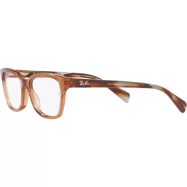 RayBan Kids Ry1591 Square Prescription Eyeglass FramesTransparent BrownDemo Lens