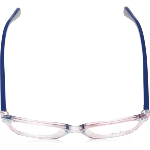 RayBan Kids Ry1591 Square Prescription Eyeglass FramesViolet Striped MulticolorDemo Lens