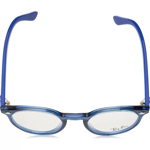 RayBan Kids Ry1594 Round Prescription Eyeglass FramesTransparent BlueDemo Lens