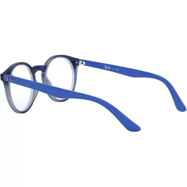 RayBan Kids Ry1594 Round Prescription Eyeglass FramesTransparent BlueDemo Lens