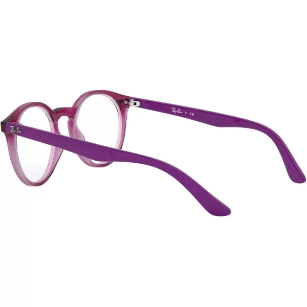 RayBan Kids Ry1594 Round Prescription Eyeglass FramesTransparent FuchsiaDemo Lens