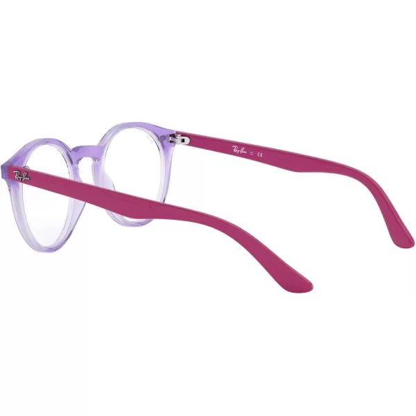 RayBan Kids Ry1594 Round Prescription Eyeglass FramesTransparent VioletPurpleDemo Lens