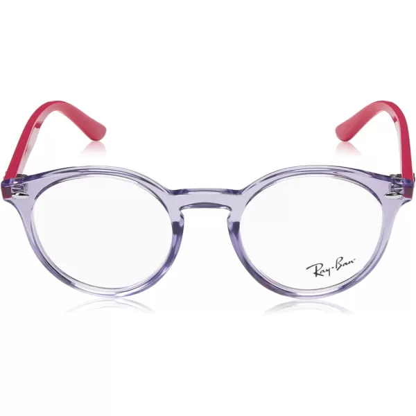 RayBan Kids Ry1594 Round Prescription Eyeglass FramesTransparent VioletPurpleDemo Lens