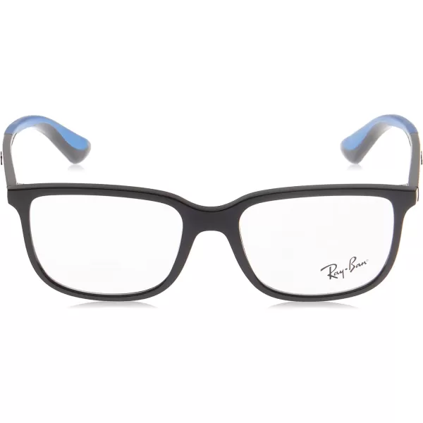 RayBan Kids Ry1605 Rectangular Prescription Eyeglass FramesBlackDemo Lens