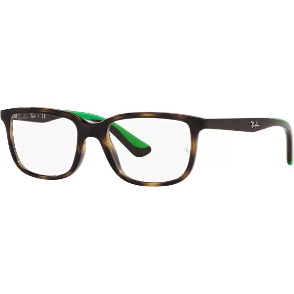 RayBan Kids Ry1605 Rectangular Prescription Eyeglass FramesHavanaDemo Lens