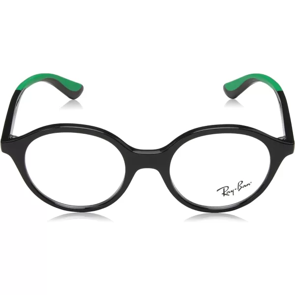 RayBan Kids Ry1606 Round Prescription Eyeglass FramesBlackDemo Lens