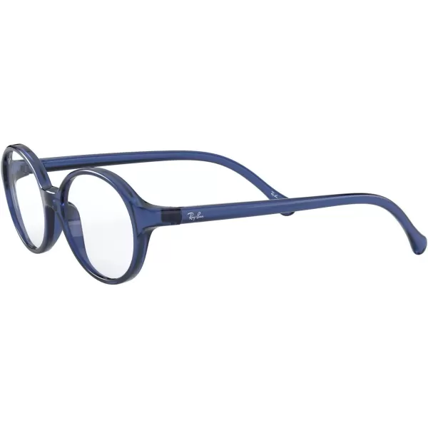 RayBan Kids Ry1901 Round Prescription Eyeglass FramesTransparent BlueDemo Lens