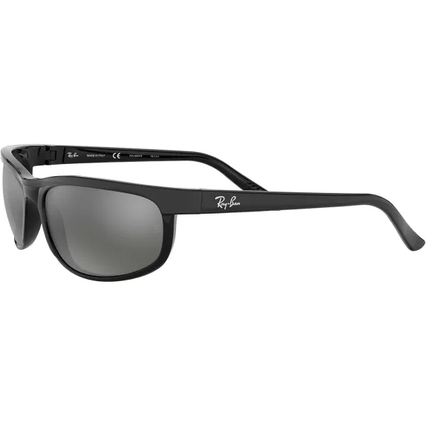 RayBan Mens RB2027 Predator 2 Rectangular Sunglasses BlackPolarized Dark Grey 62 mmRayBan Mens RB2027 Predator 2 Rectangular Sunglasses BlackPolarized Dark Grey 62 mm