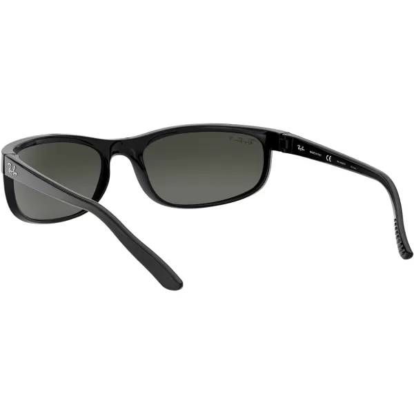 RayBan Mens RB2027 Predator 2 Rectangular Sunglasses BlackPolarized Dark Grey 62 mmRayBan Mens RB2027 Predator 2 Rectangular Sunglasses BlackPolarized Dark Grey 62 mm