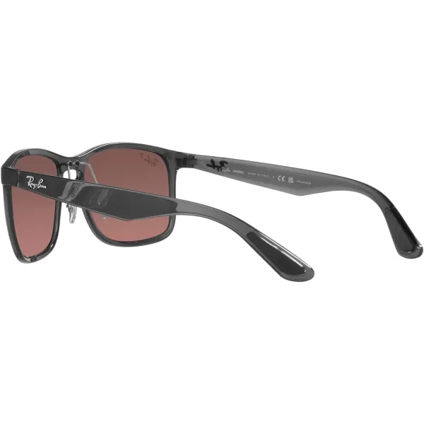 RayBan Mens RB4264 Chromance Mirrored Square SunglassesGrey