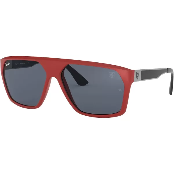 RayBan Mens RB4309m Scuderia Ferrari Collection Square SunglassesMatte RedGrey