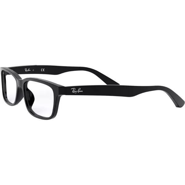 RayBan Mens RX5296D Square Prescription Eyeglass Frames BlackDemo Lens 55 mmRayBan Mens RX5296D Square Prescription Eyeglass Frames BlackDemo Lens 55 mm