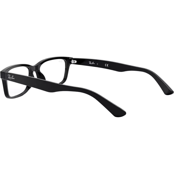 RayBan Mens RX5296D Square Prescription Eyeglass Frames BlackDemo Lens 55 mmRayBan Mens RX5296D Square Prescription Eyeglass Frames BlackDemo Lens 55 mm