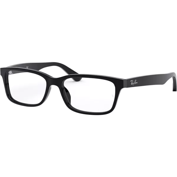 RayBan Mens RX5296D Square Prescription Eyeglass Frames BlackDemo Lens 55 mmRayBan Mens RX5296D Square Prescription Eyeglass Frames BlackDemo Lens 55 mm