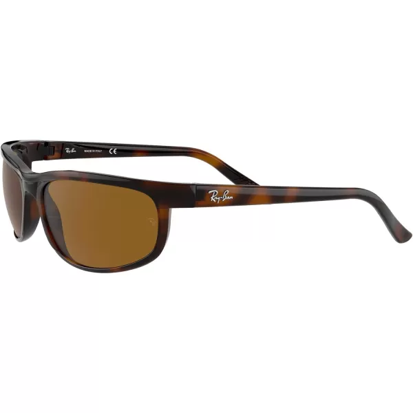 RayBan Mens Rb2027 Predator 2 Rectangular SunglassesDark HavanaB15 Brown