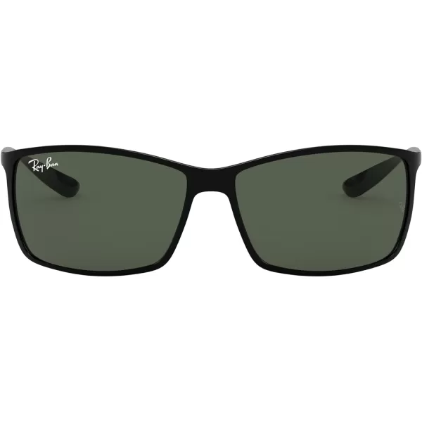 RayBan Mens Rb4179 Liteforce Square SunglassesBlackDark Green