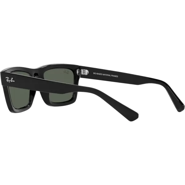 RayBan Mens Rb4396 Warren Rectangular SunglassesBlackDark Green