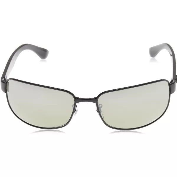 RayBan Mens Sunglasses MetalSteelBlackPolarized Grey Mirrored Silver Polarized Grey Mirror Silver