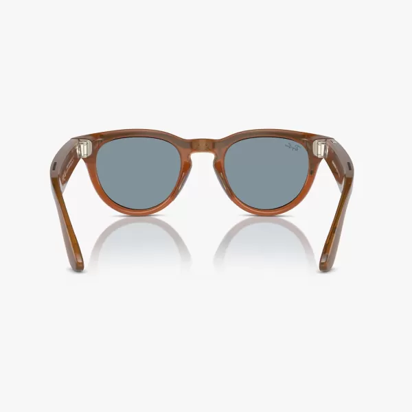 RayBan Meta  Headliner Standard Smart Glasses  Shiny Black Polarized G15 GreenHeadliner Plano Shiny Caramel Transparent  Teal Blue