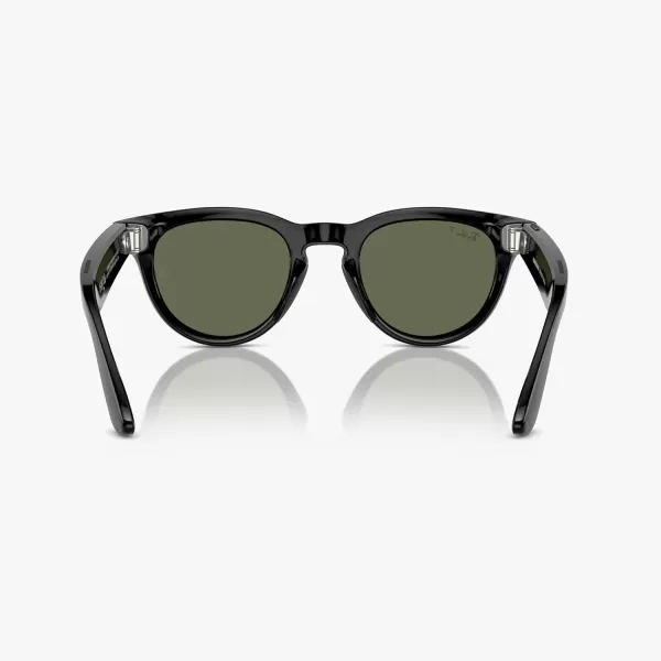 RayBan Meta  Headliner Standard Smart Glasses  Shiny Black Polarized G15 GreenHeadliner Polarized Shiny Black  G15 Green