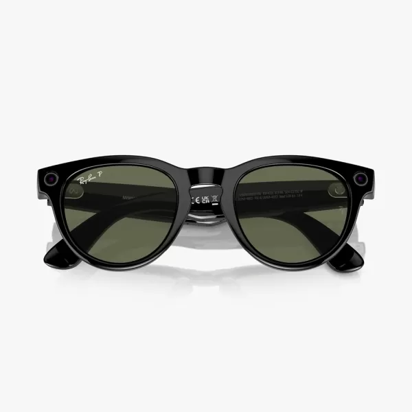 RayBan Meta  Headliner Standard Smart Glasses  Shiny Black Polarized G15 GreenHeadliner Polarized Shiny Black  G15 Green