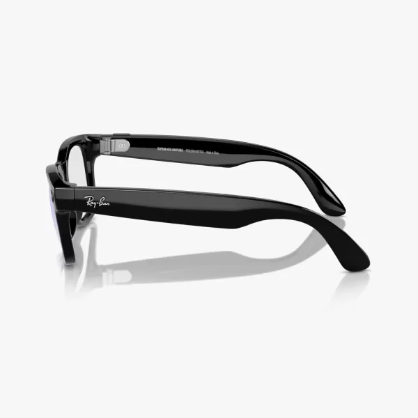 RayBan Meta  Headliner Standard Smart Glasses  Shiny Black Polarized G15 GreenWayfarer Clear Shiny Black  Clear