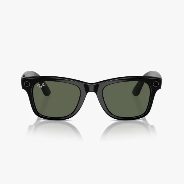 RayBan Meta  Headliner Standard Smart Glasses  Shiny Black Polarized G15 GreenWayfarer Large Plano Shiny Black  G15 Green