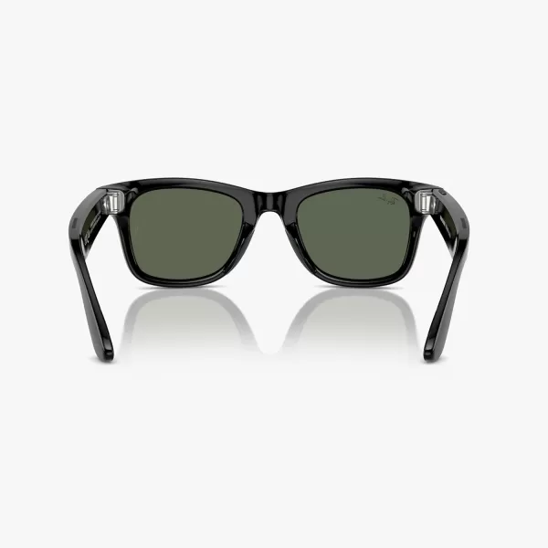 RayBan Meta  Headliner Standard Smart Glasses  Shiny Black Polarized G15 GreenWayfarer Large Plano Shiny Black  G15 Green