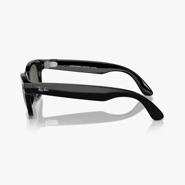 RayBan Meta  Headliner Standard Smart Glasses  Shiny Black Polarized G15 GreenWayfarer Large Plano Shiny Black  G15 Green