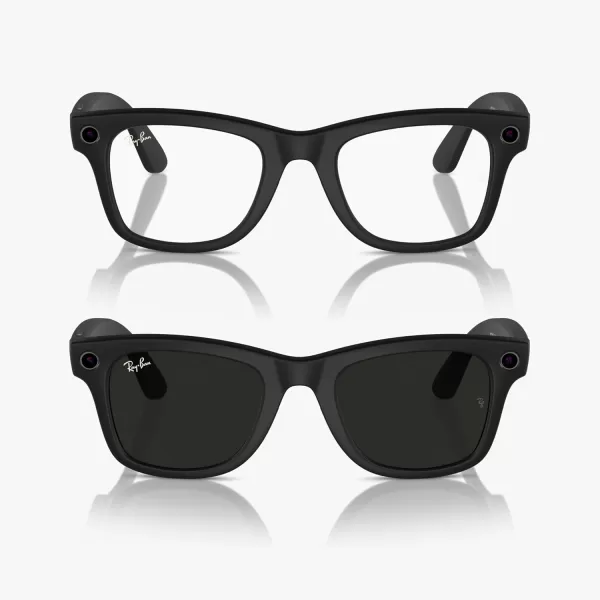 RayBan Meta  Headliner Standard Smart Glasses  Shiny Black Polarized G15 GreenWayfarer Transitions Matte Black  G15 Green