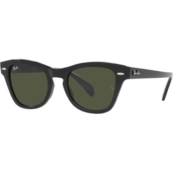 RayBan RB0707s Square SunglassesBlackGreen