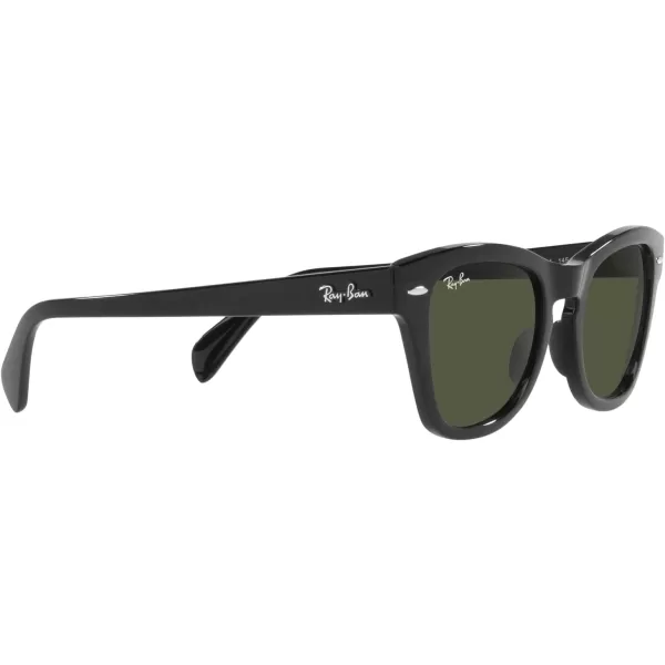 RayBan RB0707s Square SunglassesBlackGreen