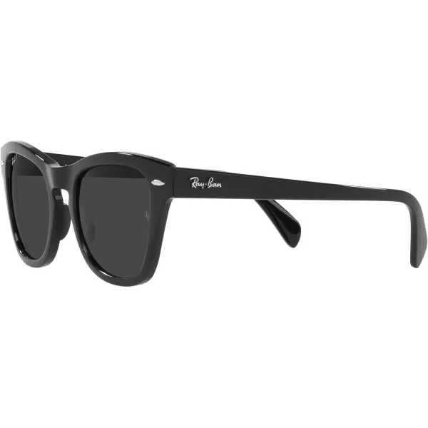 RayBan RB0707s Square SunglassesBlackPolarized Black